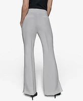 Karl Lagerfeld Paris Women's High-Waisted Flare-Leg Pants