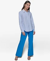 Karl Lagerfeld Paris Women's Striped Rhinestone Shirt
