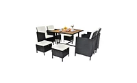 Slickblue 9-Piece Patio Dining Set for Spacious and Elegant Outdoor Dining