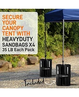 SereneLife 10 x 15 Ft. Pop Up Tent Commercial Instant Shelter, Navy Blue