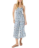 O'Neill Juniors' Keiko Printed Wide-Leg Jumpsuit