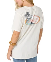 O'Neill Juniors' Coastline Oversized Graphic T-Shirt