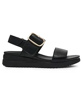 Anne Klein Women's Evanti Buckle Double Strap Sporty Sandals