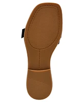 Anne Klein Women's Capara Square Toe Flat Sandals