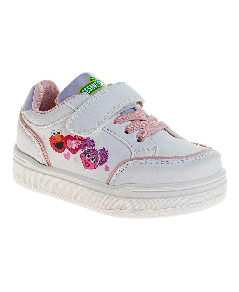 Sesame Street Toddler and Little Girls Elmo Abby Cadabby Casual Sneakers