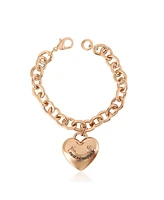 Juicy Couture Gold-Tone Chain Bracelet with Heart Charm