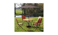 Slickblue Led Solar Umbrella for Outdoor Shade and Energy-Efficient Lighting