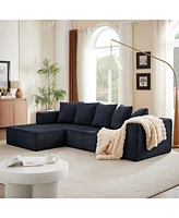 Boyel Living Chenille L-Shaped Sectional Sofa Set,Morden Modular Sectional Sofa
