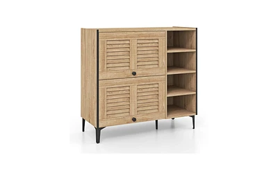 Slickblue Modern Entryway Shoe Cabinet for Stylish and Organized Storage