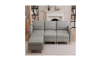 Slickblue Modern Sectional Sofa Set for Spacious Living Room Seating and Comfort