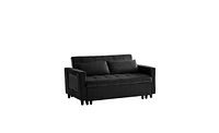 Slickblue Modern Velvet Recliner Sofa for Comfortable Living Room Seating