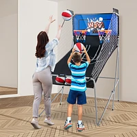 Slickblue Dual Shot Basketball Arcade Game with 8 Modes and 4 Balls