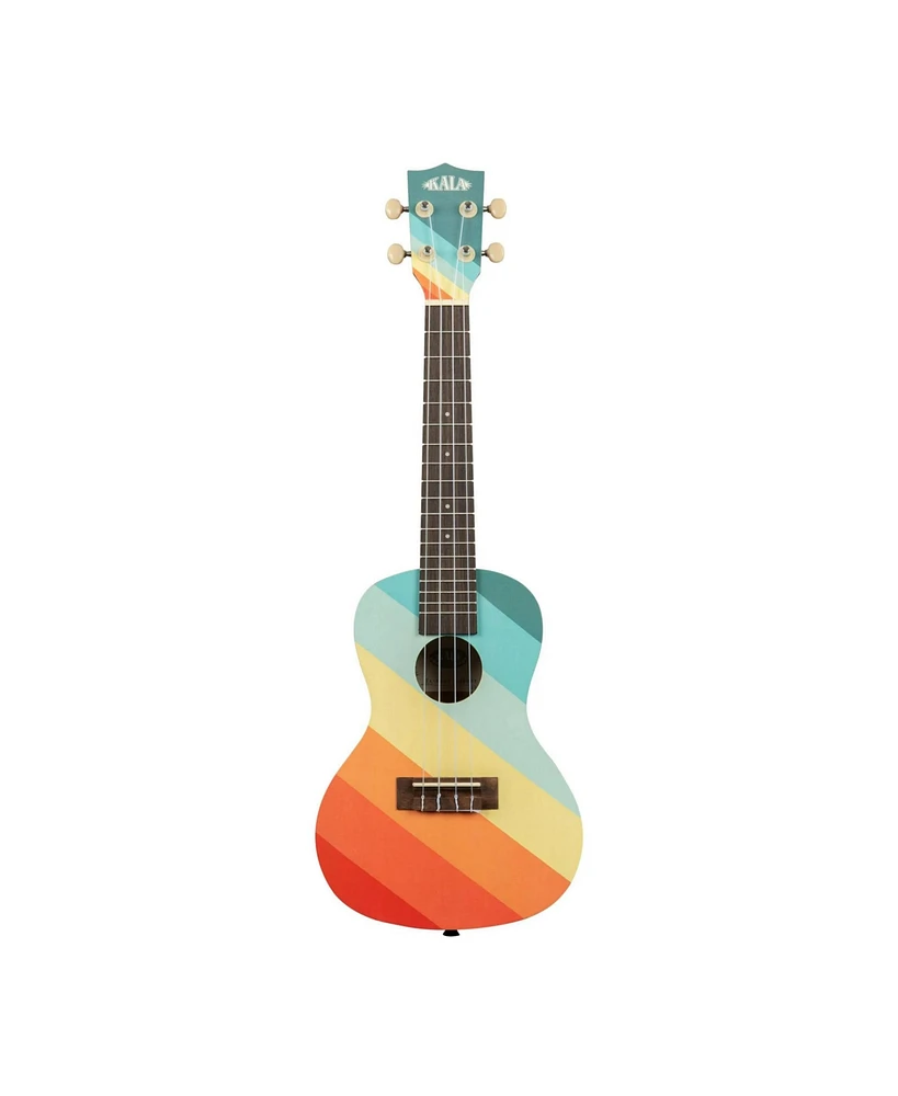 Kala Surf Series Far Out Concert 4-Strings Ukulele with Rosewood Fingerboard