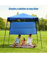 Slickblue Feet Sland Adjustable Portable Canopy Tent with Backpack