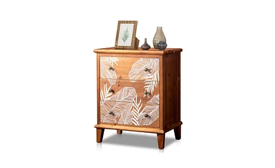 Slickblue Bohemian Style Three-Drawer Chest – Elegant and Functional Storage Solution