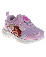 Disney Infant and Toddler Girls the Little Mermaid Hook Loop Sneakers