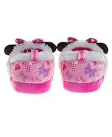 Disney Toddler and Little Girls Minnie Mouse Dual Sizes Slippers