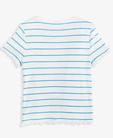 Epic Threads Girls Cherry Stripe Rhinestone Knit T-Shirt, Exclusively at Macy's