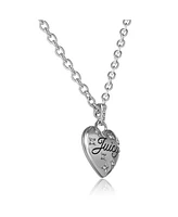 Juicy Couture Silver-Tone Heart Pendant Necklace