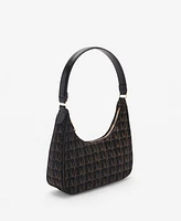 Mango Women's Printed Logo Shoulder Bag