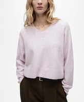 Mango Women's V-Neck Knit Sweater