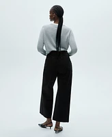 Mango Women's Catherin Culotte High-Rise Jeans