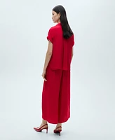 Mango Women's Flowy Palazzo Pants
