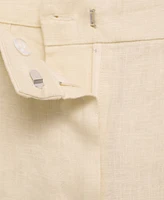 Mango Women's Linen Straight Pants