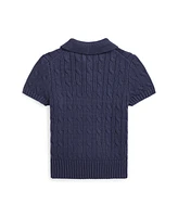 Polo Ralph Lauren Toddler and Little Boys Cable-Knit Polo-Collar Sweater