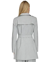 Calvin Klein Petite Belted Long-Sleeve Trench Coat Jacket