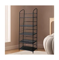 Slickblue 5-Tier Bookcase Storage Shelves Rack for Home or Office Organization