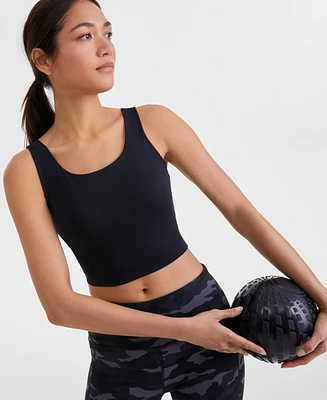 Id Ideology Women's Compression Cropped Tank Top, Exclusively at Macy's