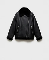 Mango Women's Shearling-Effect Lining Jacket