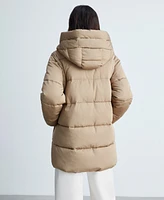 Mango Women's Hood Quilted Coat