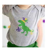 Sweet Wink Baby Boys Mardi Gras Dino Short Sleeve Bodysuit