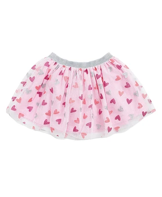 Sweet Wink Little and Big Girls Glitter Heart Valentine's Day Tutu Skirt