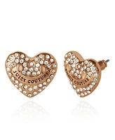 Juicy Couture Heart Crystal Stud Earrings