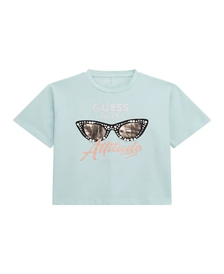 Guess Big Girls Short Sleeve with Heat Seal Sunglasses T-Shirt