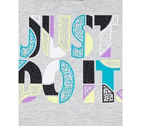 Nike Toddler and Little Boys "Just Do It" Wrap Logo Crewneck T-Shirt