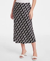 On 34th Women's Printed Midi Slip Skirt, Exclusively at Macy's