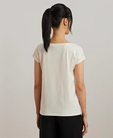 Lauren Ralph Lauren Women's Embroidered Jersey Tee