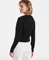 On 34th Women's Crewneck Long-Sleeve Cardigan, Exclusively at Macy's