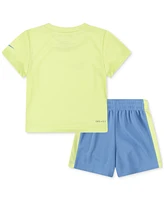 Nike Toddler Boys Dri-fit Swoosh T-Shirt & Shorts Set
