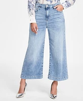 Guess Women's Bellflower Cropped Wide-Leg Jeans