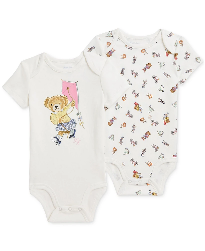 Polo Ralph Lauren Baby 2-Pc. Bear Bodysuits