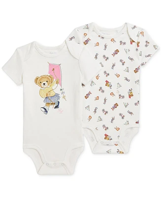 Polo Ralph Lauren Baby 2-Pc. Bear Bodysuits