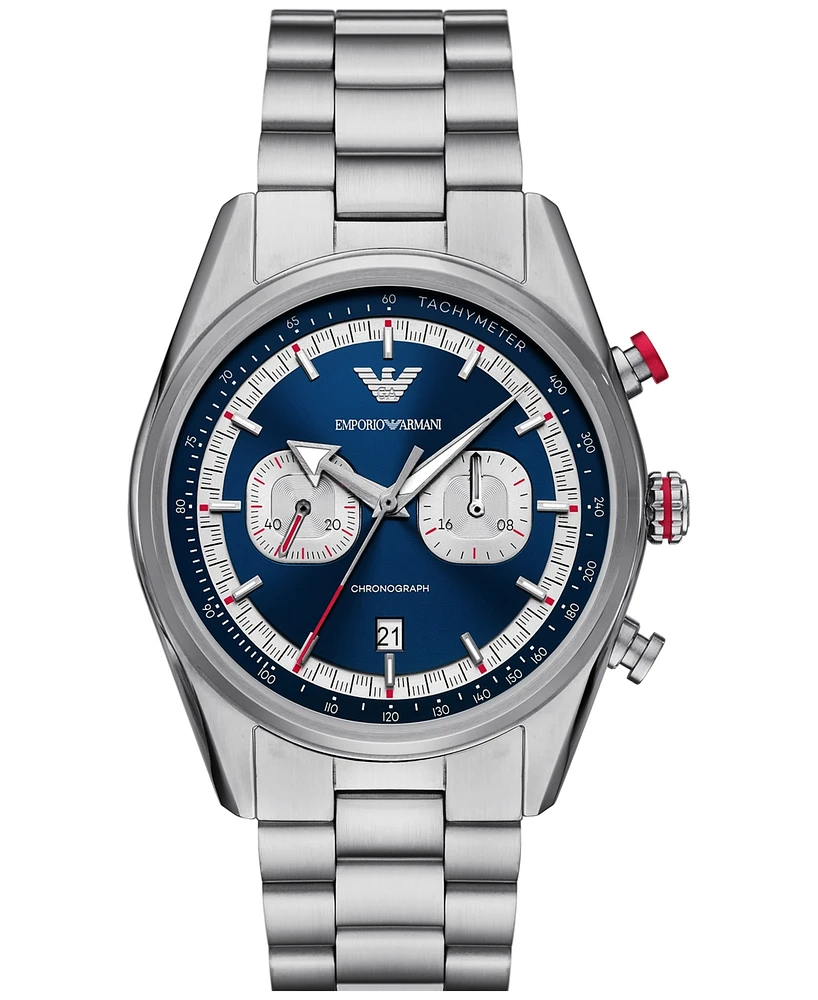 Emporio Armani Men's Chronograph Stainless Steel Bracelet Watch 42mm