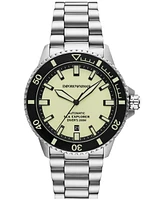 Emporio Armani Men's Automatic Sea Explorer Stainless Steel Bracelet Watch 43mm