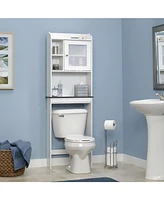 Slickblue Space Saving Over Toilet Bathroom Cabinet with 2 Adjustable Shelves