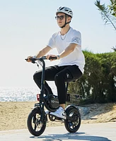 GoPowerBike GoDash Electric Bike | Compact Folding Adult Mini E-Bike | Dual Disc Brakes | Dual Shock Suspension | Throttle and Pedal Assist | 400W Mot